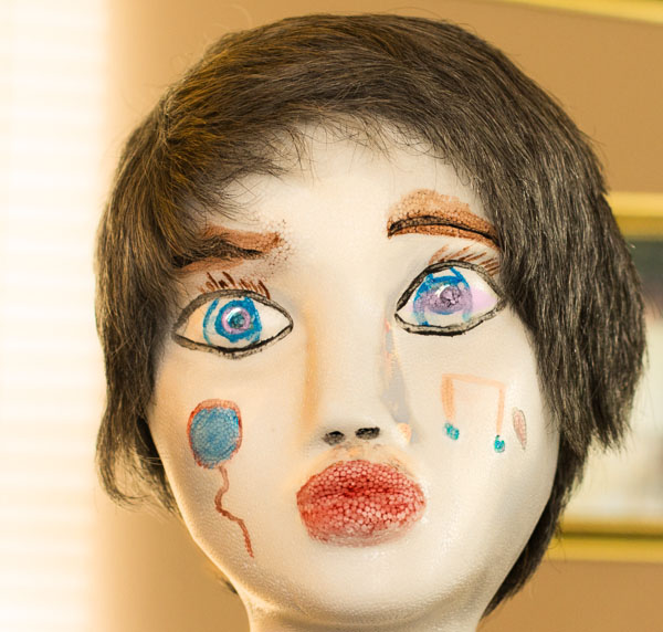 painted doll face x-